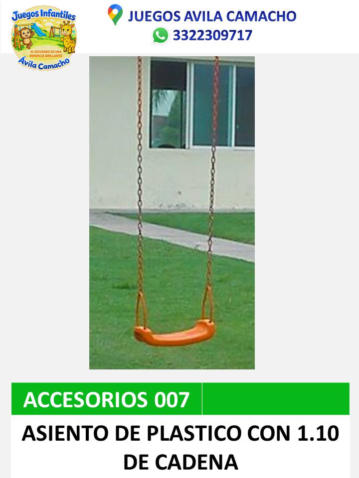 columpio de plástico